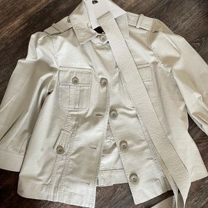 Calvin Klein Belted Khaki Jacket - Women’s Size 10